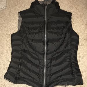 black puffer vest